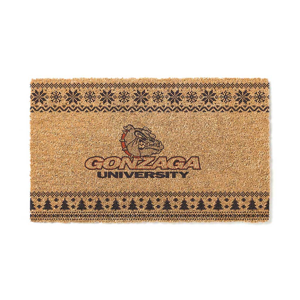 Team Coir Doormat Holiday Logo Gonzaga Bulldogs