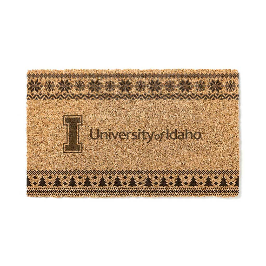 Team Coir Doormat Holiday Logo Idaho Vandals