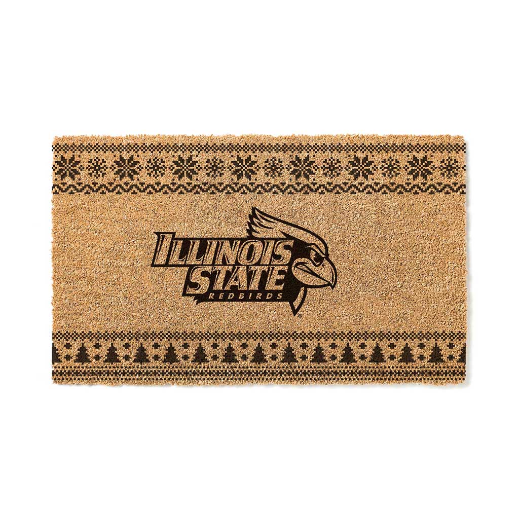 Team Coir Doormat Holiday Logo Illinois State Redbirds