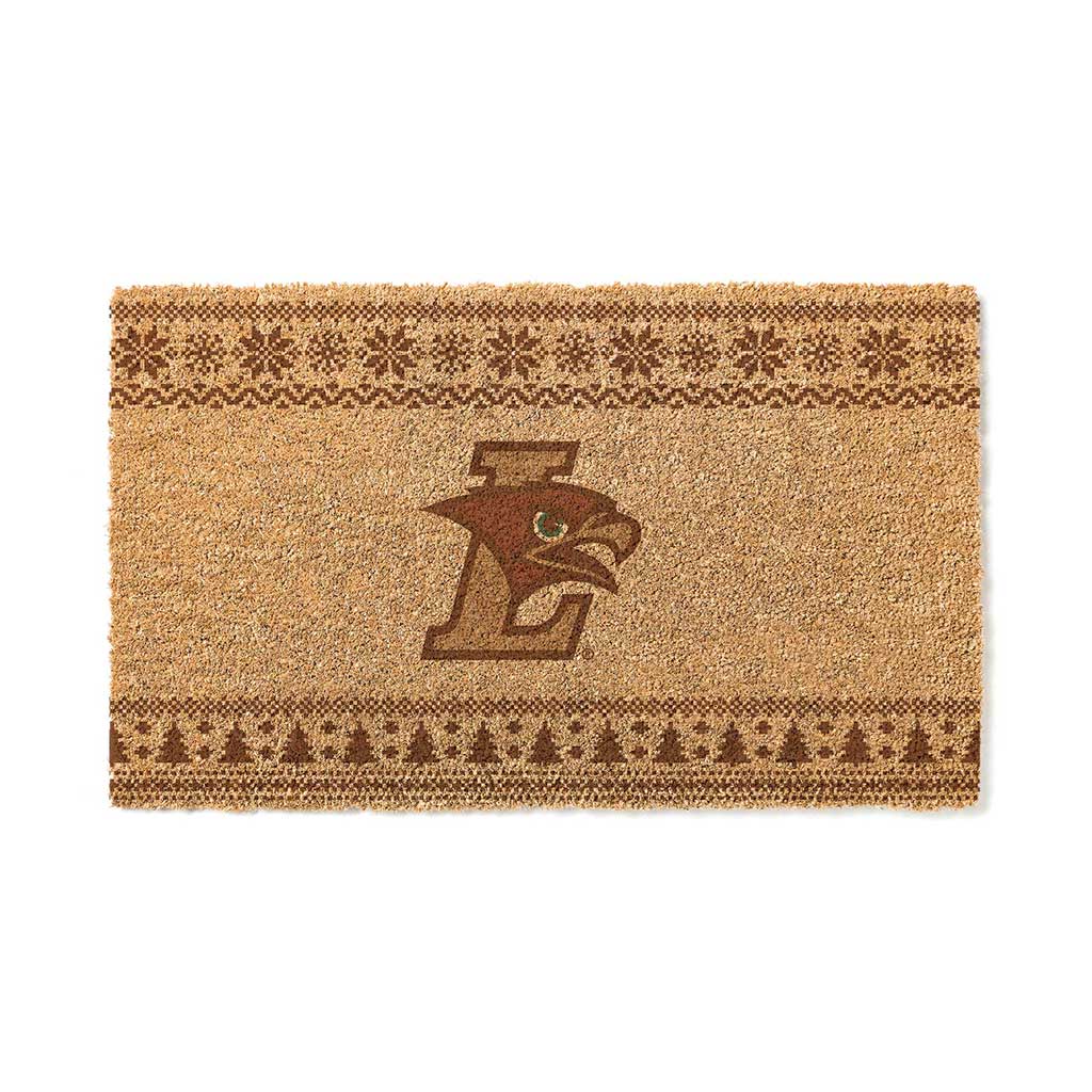 Team Coir Doormat Holiday Logo Lehigh Mountain Hawks