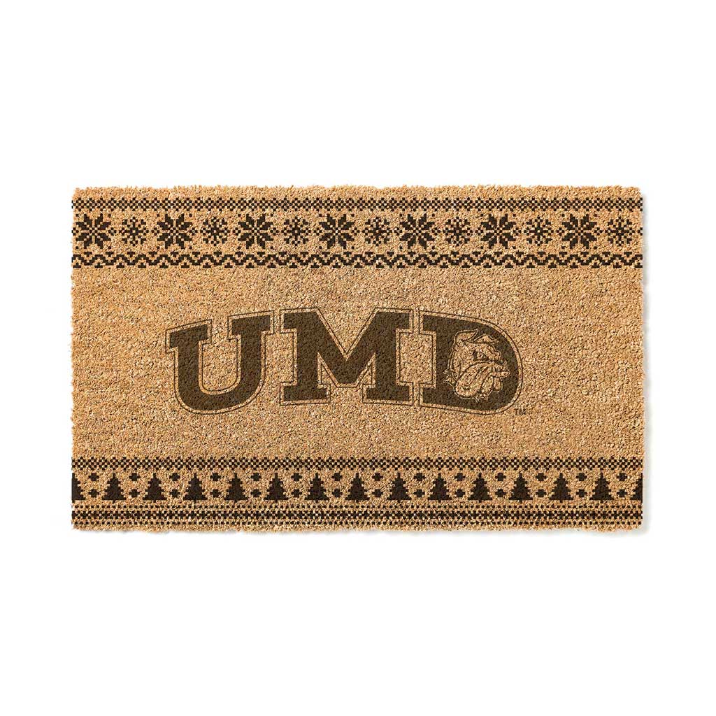 Team Coir Doormat Holiday Logo University of Minnesota Duluth Bulldogs