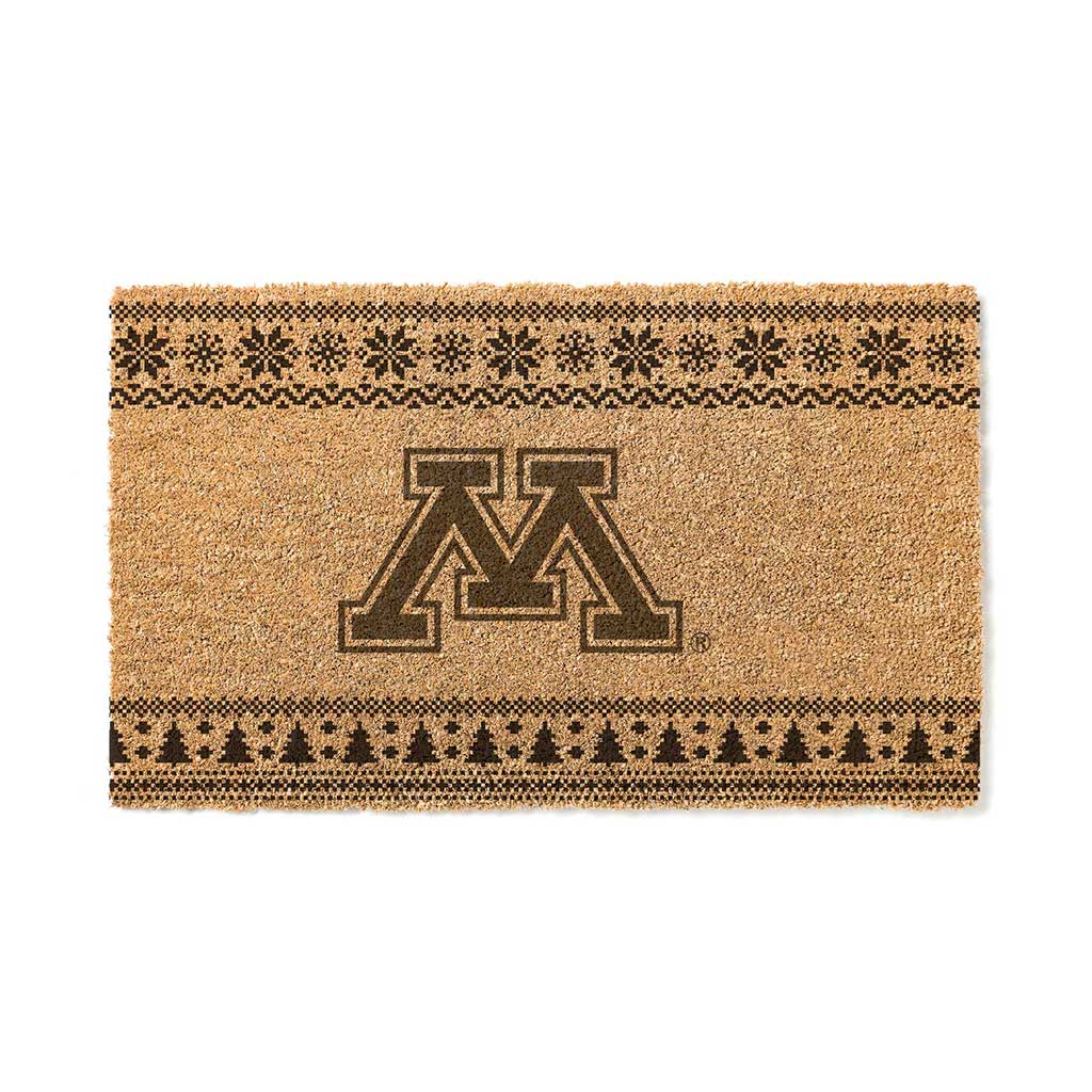 Team Coir Doormat Holiday Logo Minnesota Golden Gophers