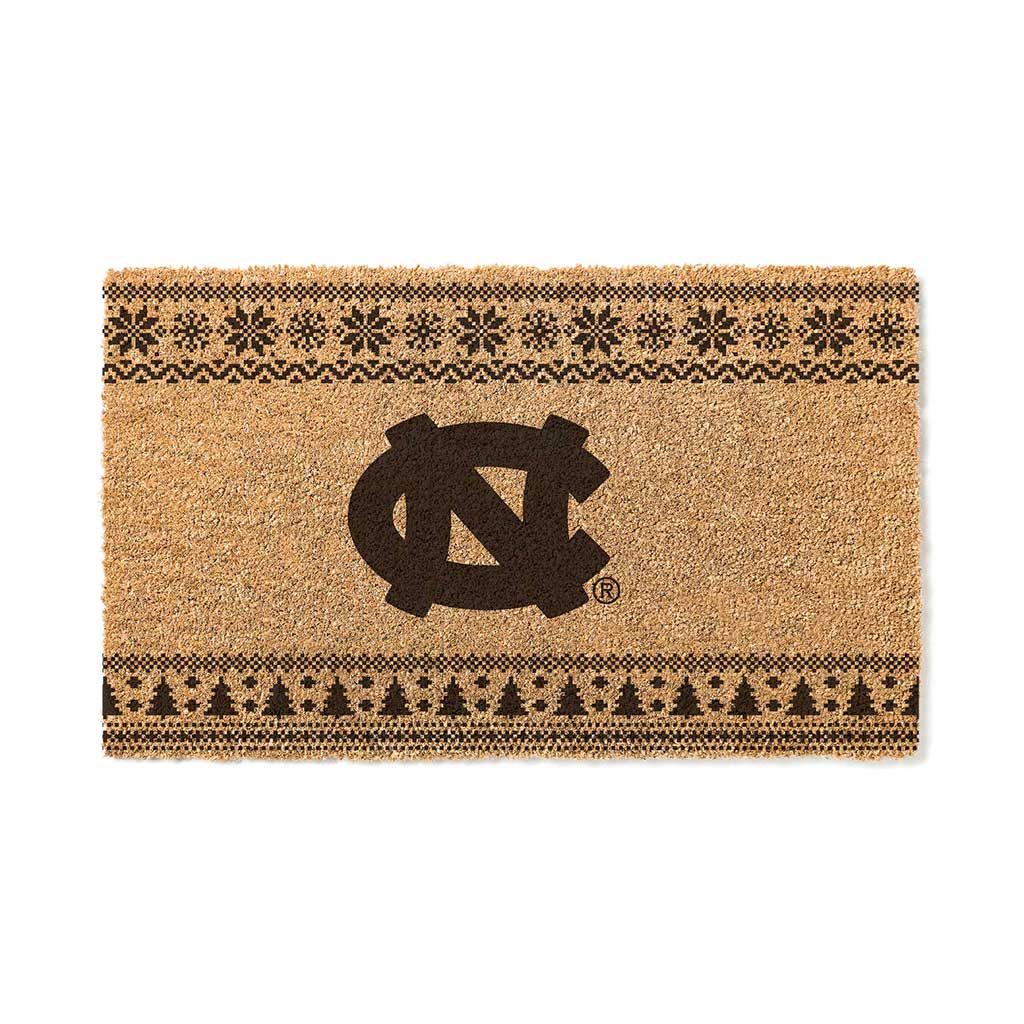 Team Coir Doormat Holiday Logo North Carolina Chapel Hill Tar Heels