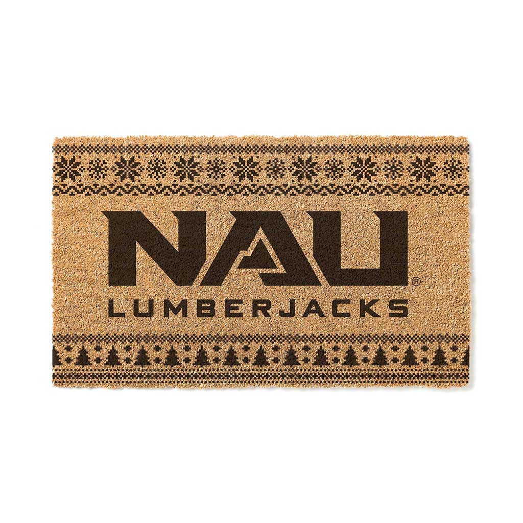 Team Coir Doormat Holiday Logo Northern Arizona Lumberjacks