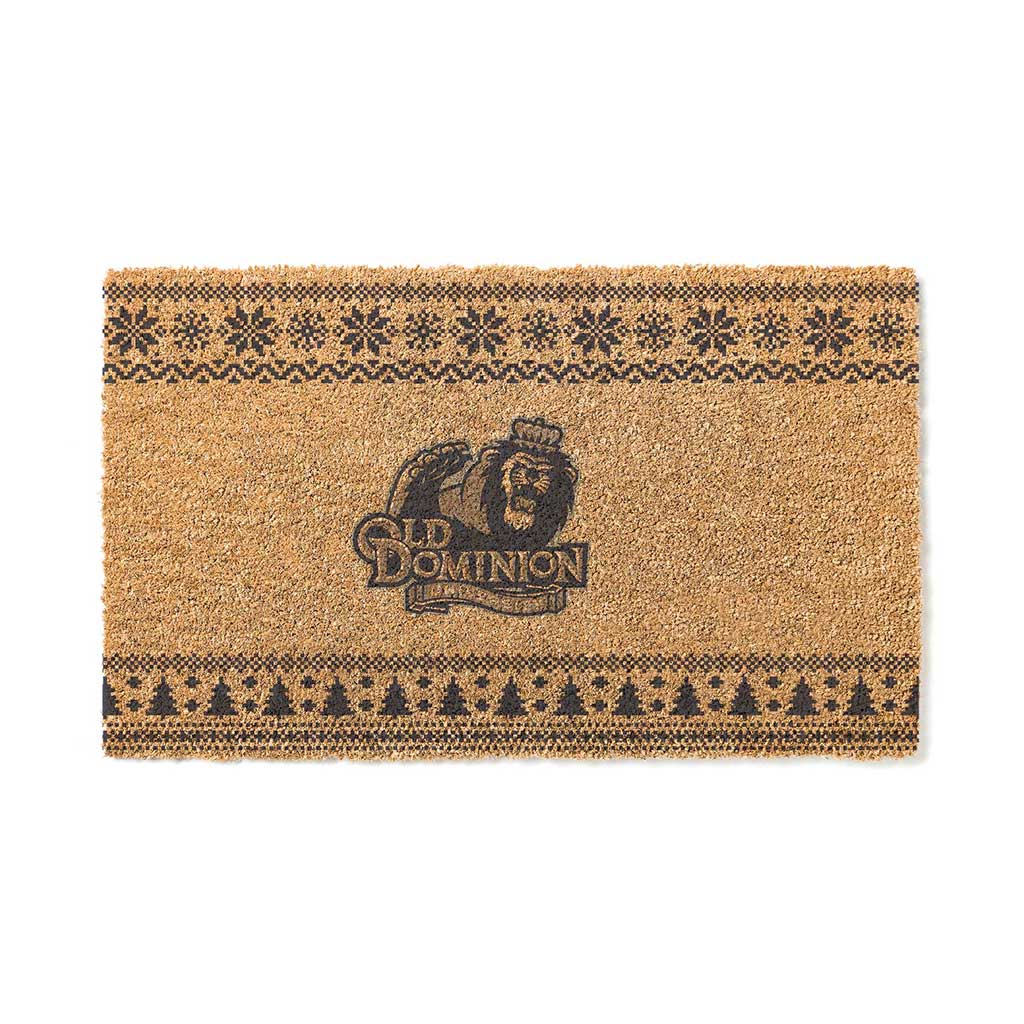 Team Coir Doormat Holiday Logo Old Dominion Monarchs