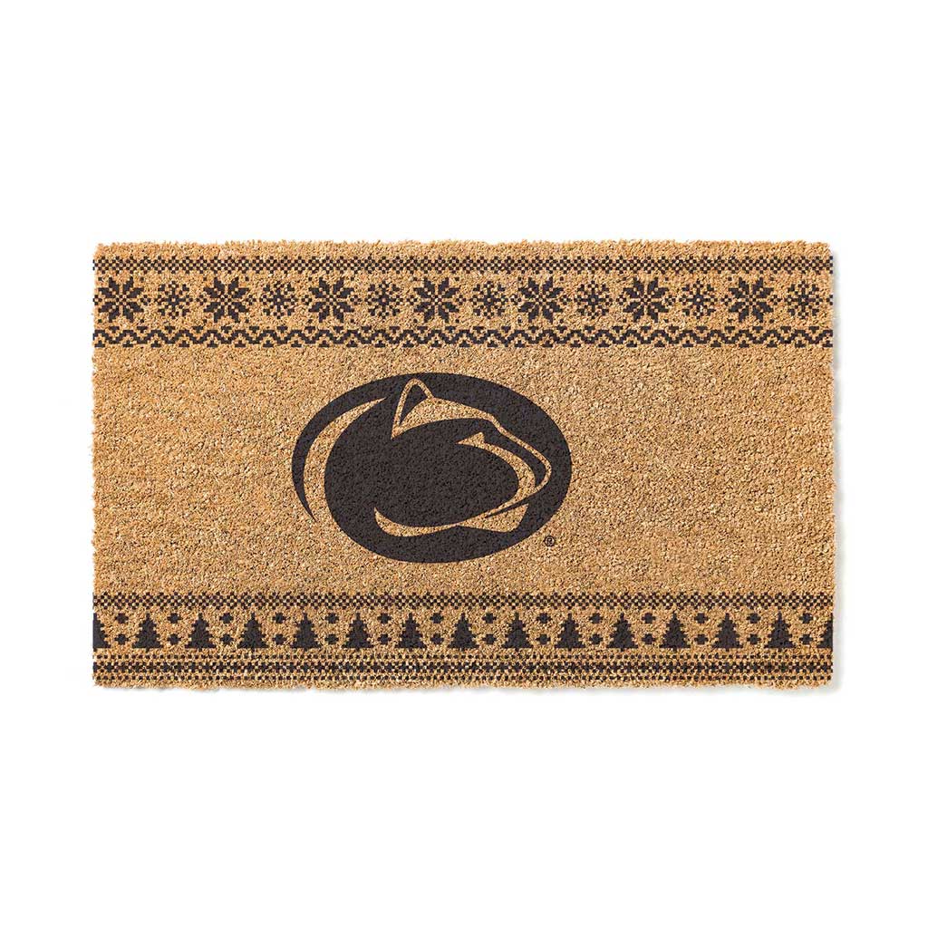 Team Coir Doormat Holiday Logo Penn State Nittany Lions