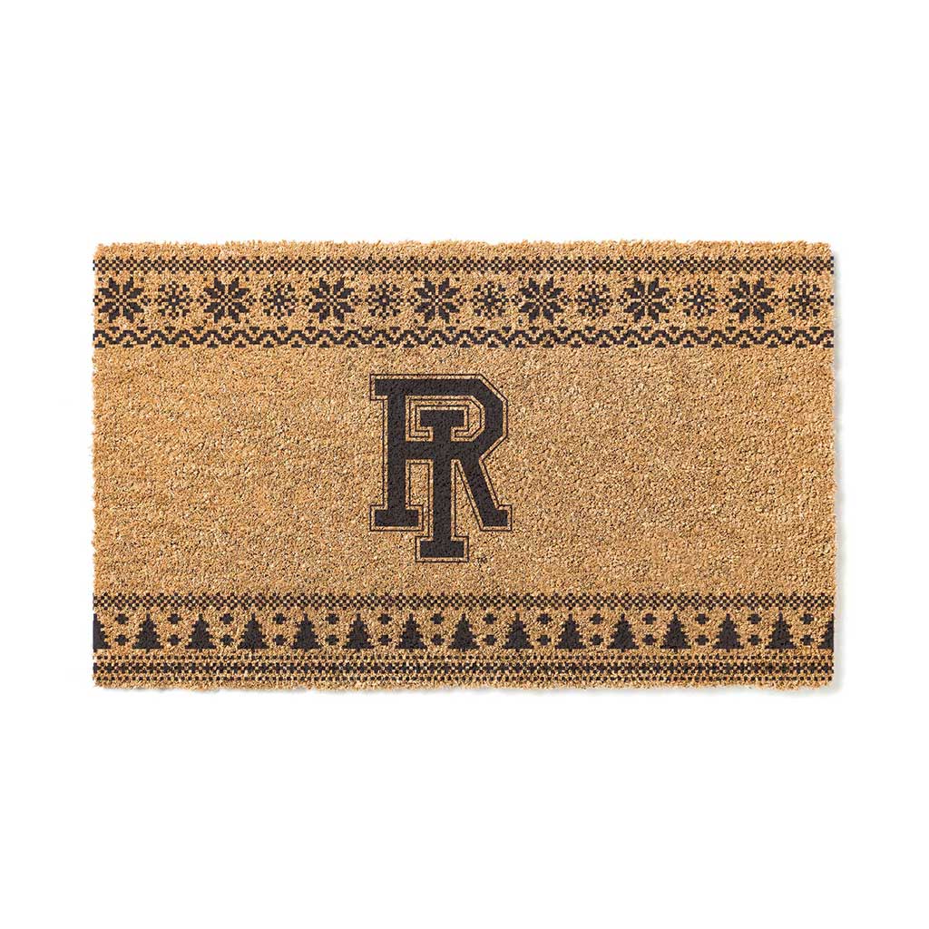 Team Coir Doormat Holiday Logo Rhode Island Rams