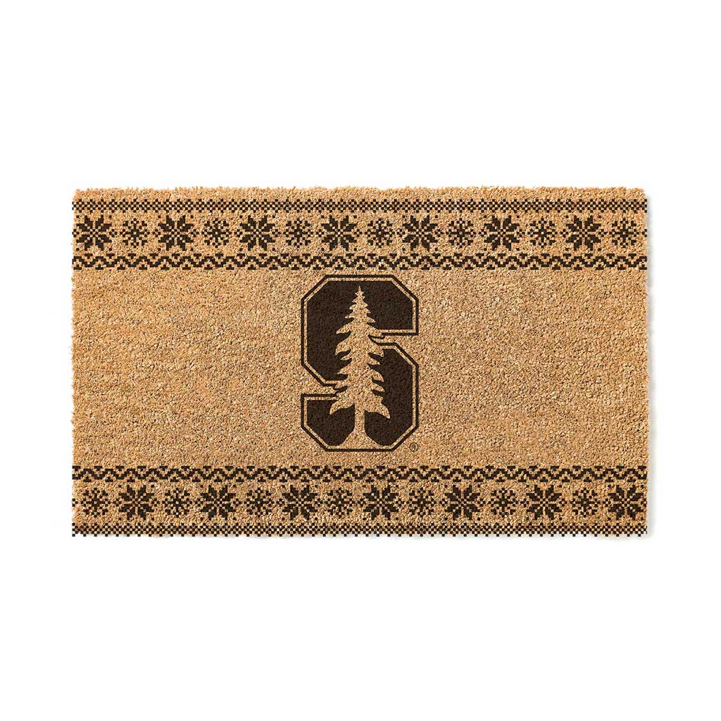 Team Coir Doormat Holiday Logo Stanford Cardinal