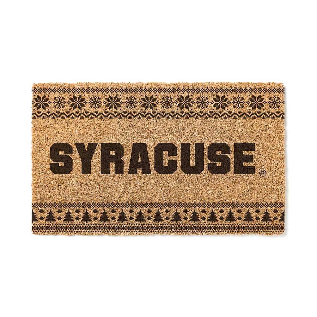 Team Coir Doormat Holiday Logo Syracuse Orange