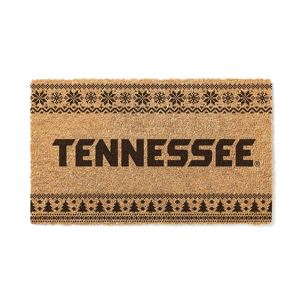 Team Coir Doormat Holiday Logo Tennessee Volunteers