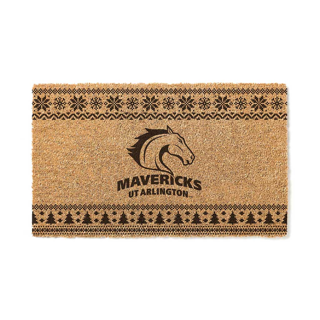 Team Coir Doormat Holiday Logo Texas at Arlington Mavericks