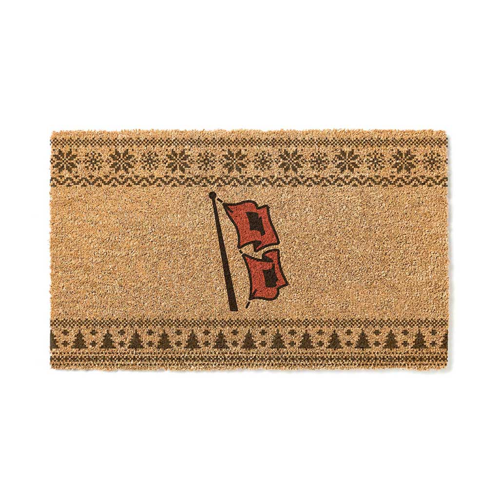 Team Coir Doormat Holiday Logo Tulsa Golden Hurricane