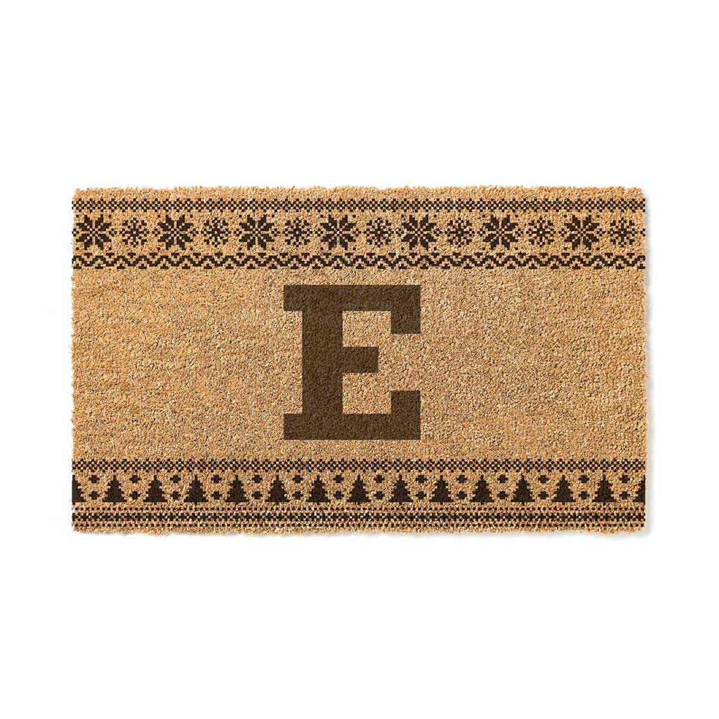 Team Coir Doormat Holiday Logo Eastern Michigan Eagles