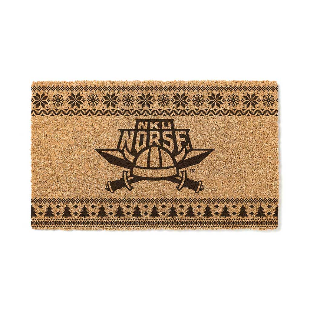 Team Coir Doormat Holiday Logo Northern Kentucky Norse