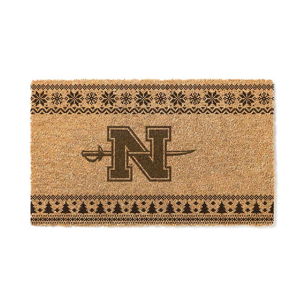 Team Coir Doormat Holiday Logo Nicholls State Colonels