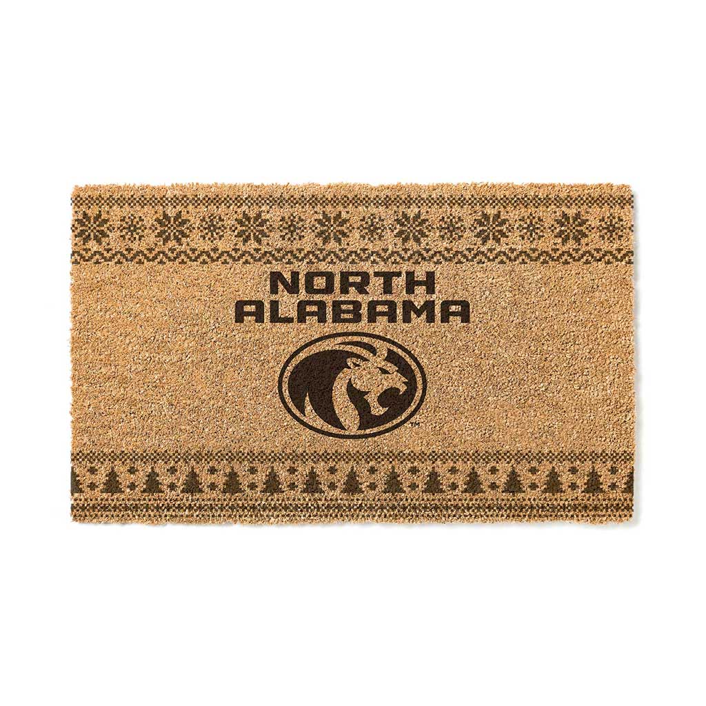 Team Coir Doormat Holiday Logo North Alabama Lions