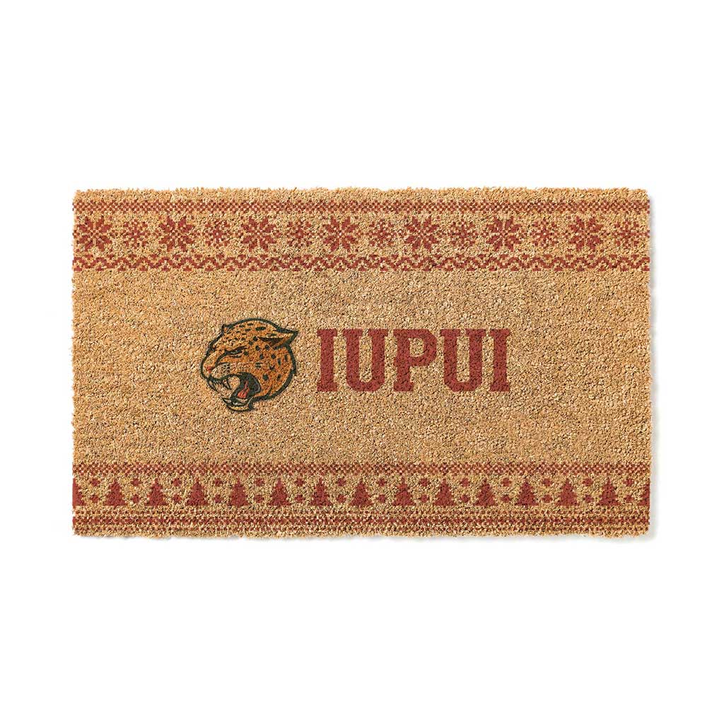 Team Coir Doormat Holiday Logo Indiana-Purdue Indianapolis Jaguars