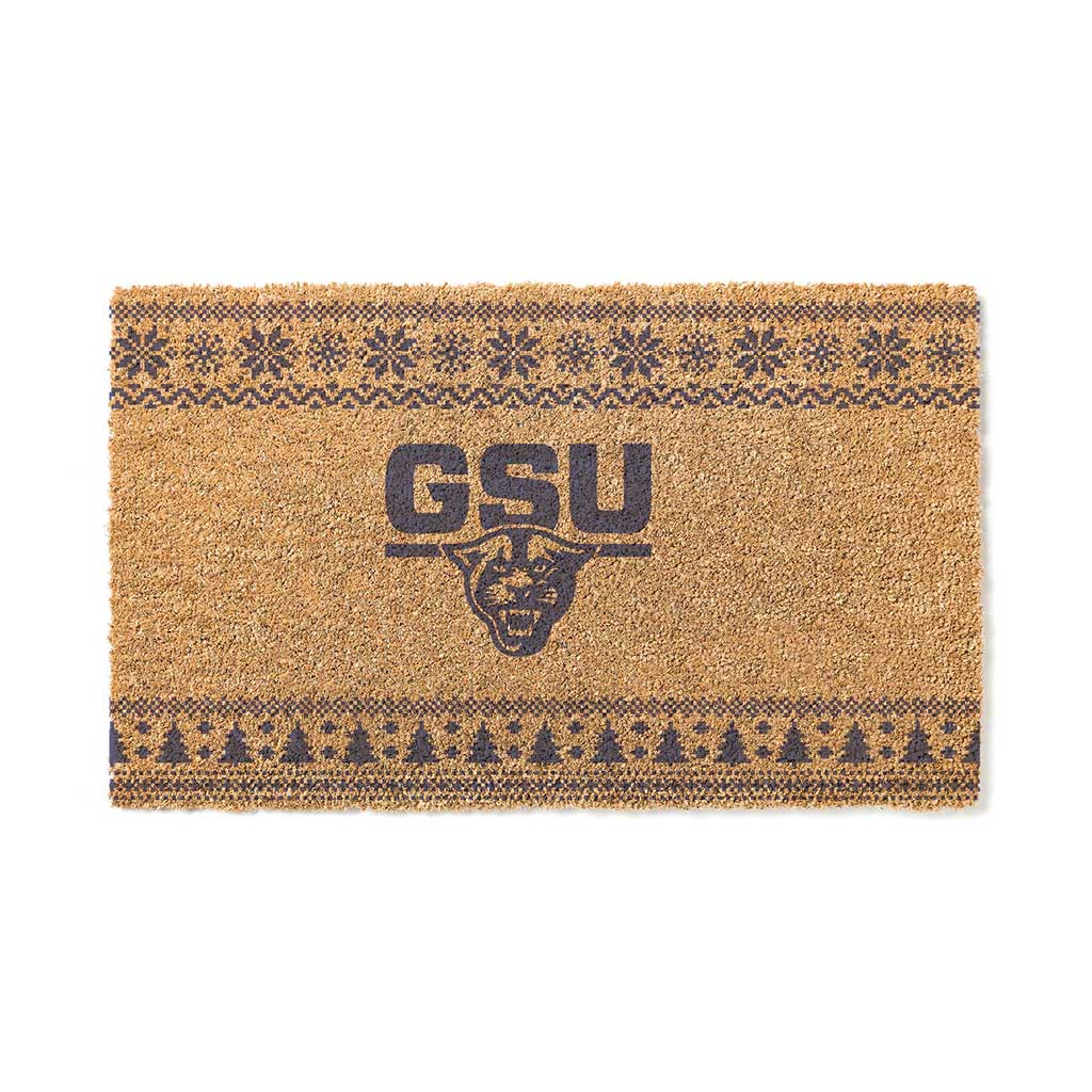 Team Coir Doormat Holiday Logo Georgia State Panthers