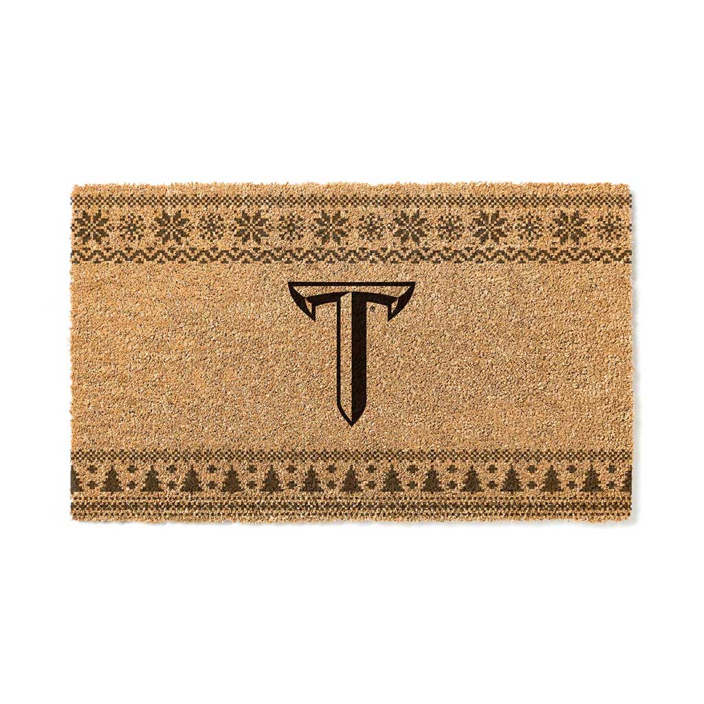 Team Coir Doormat Holiday Logo Troy Trojans