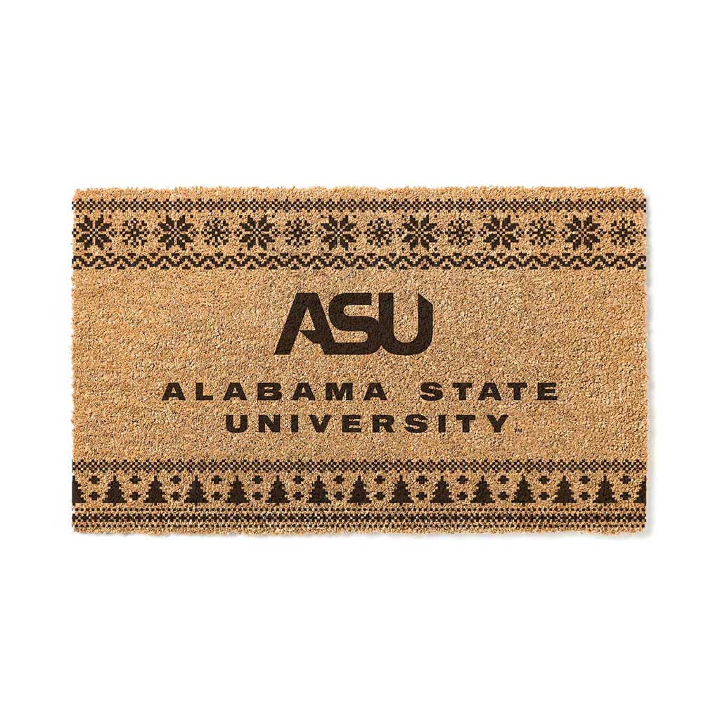 Team Coir Doormat Holiday Logo Alabama State HORNETS