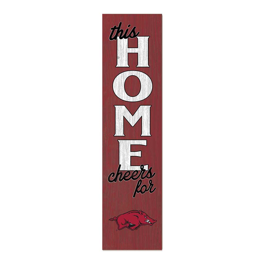 11x46 Leaning Sign This Home Arkansas Razorbacks