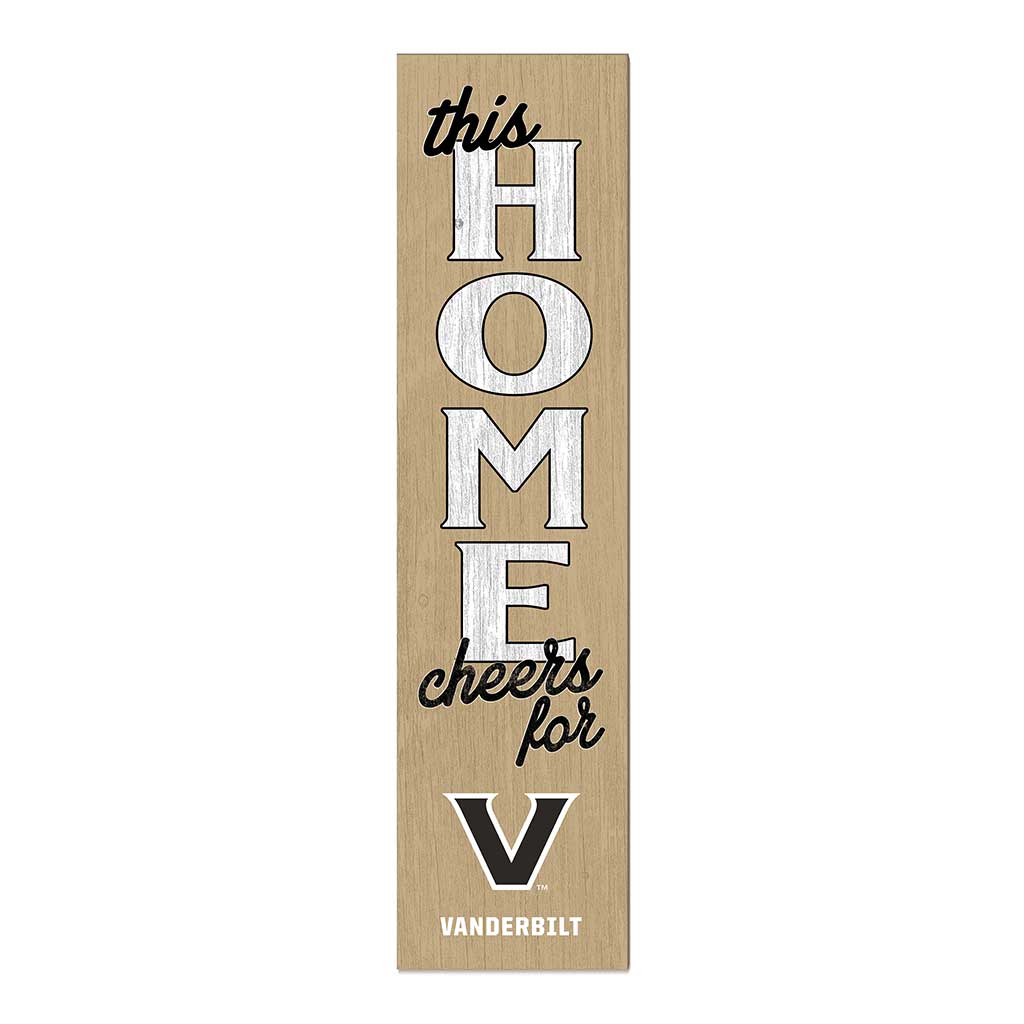 11x46 Leaning Sign This Home Vanderbilt Commodores Alt Logo