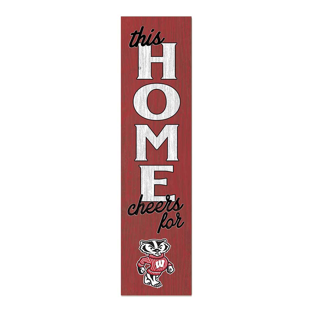 11x46 Leaning Sign This Home Wisconsin Badgers