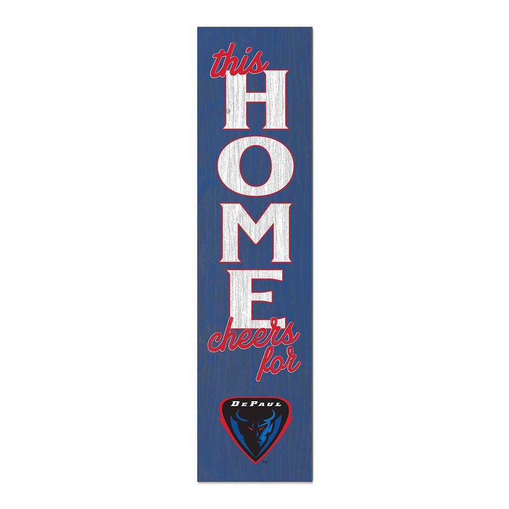 11x46 Leaning Sign This Home DePaul Blue Demons