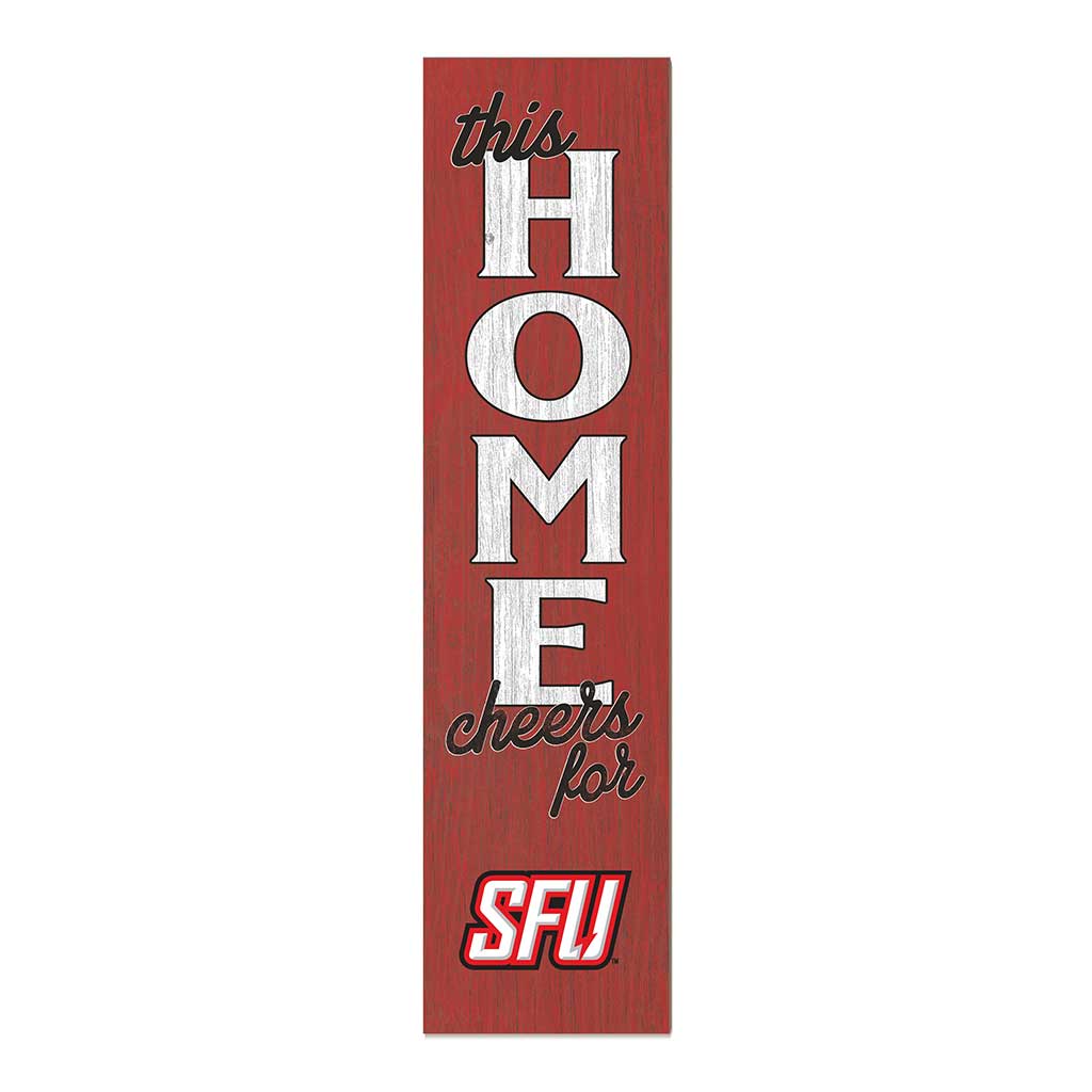 11x46 Leaning Sign This Home Saint Francis Red Flash