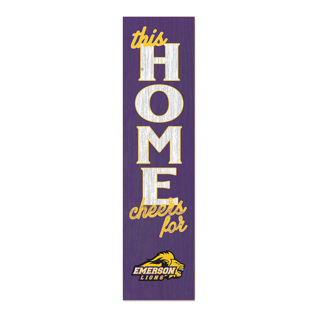 11x46 Leaning Sign This Home Emerson College Lions