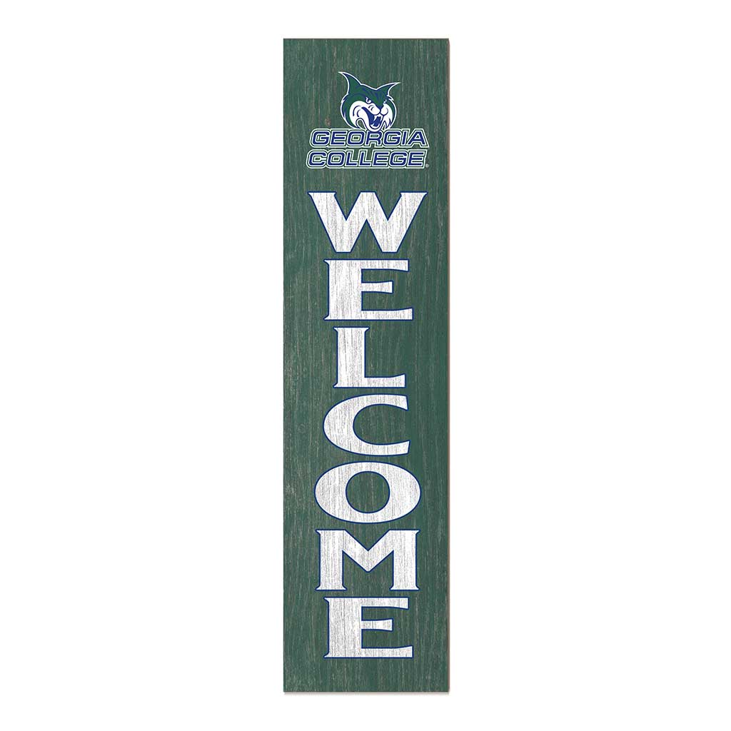 11x46 Leaning Sign Welcome Georgia College Bobcats