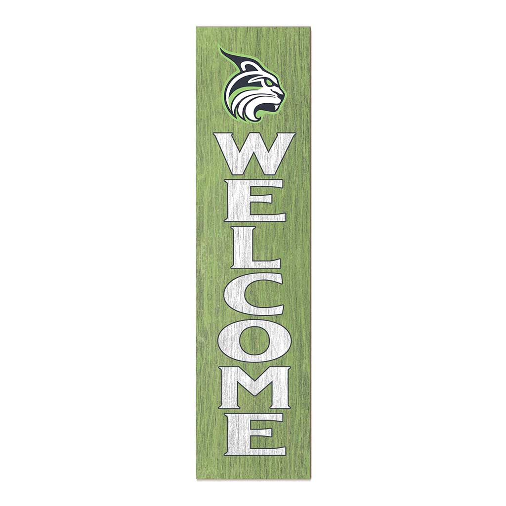 11x46 Leaning Sign Welcome Lesley University Lynx