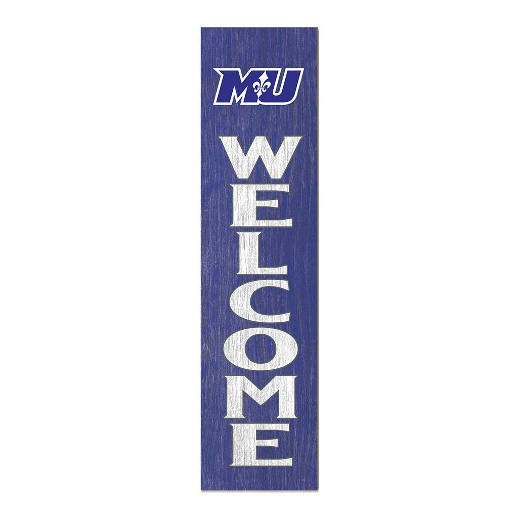 11x46 Leaning Sign Welcome Marymount University Saints