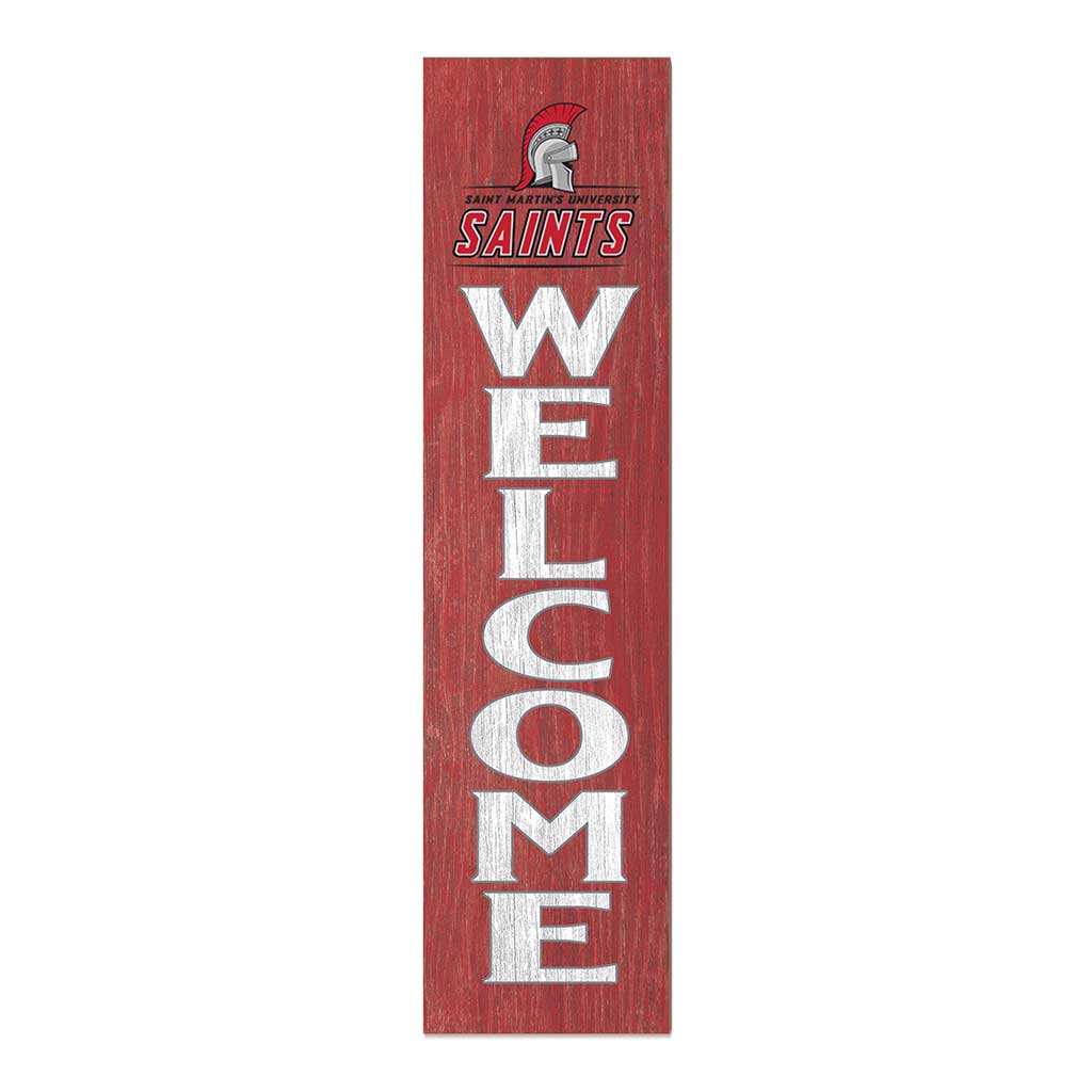 11x46 Leaning Sign Welcome Saint Martin's University Saints