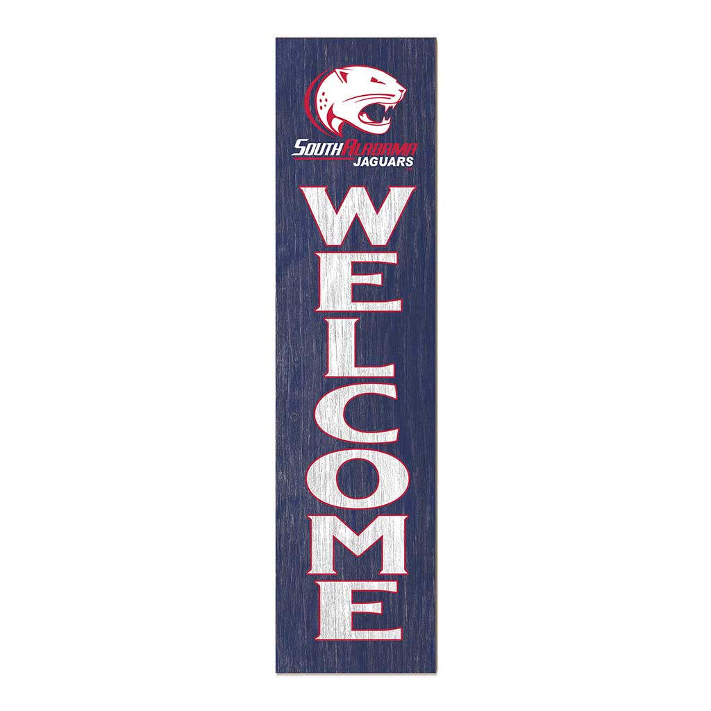 11x46 Leaning Sign Welcome University of Southern Alabama Jaguars