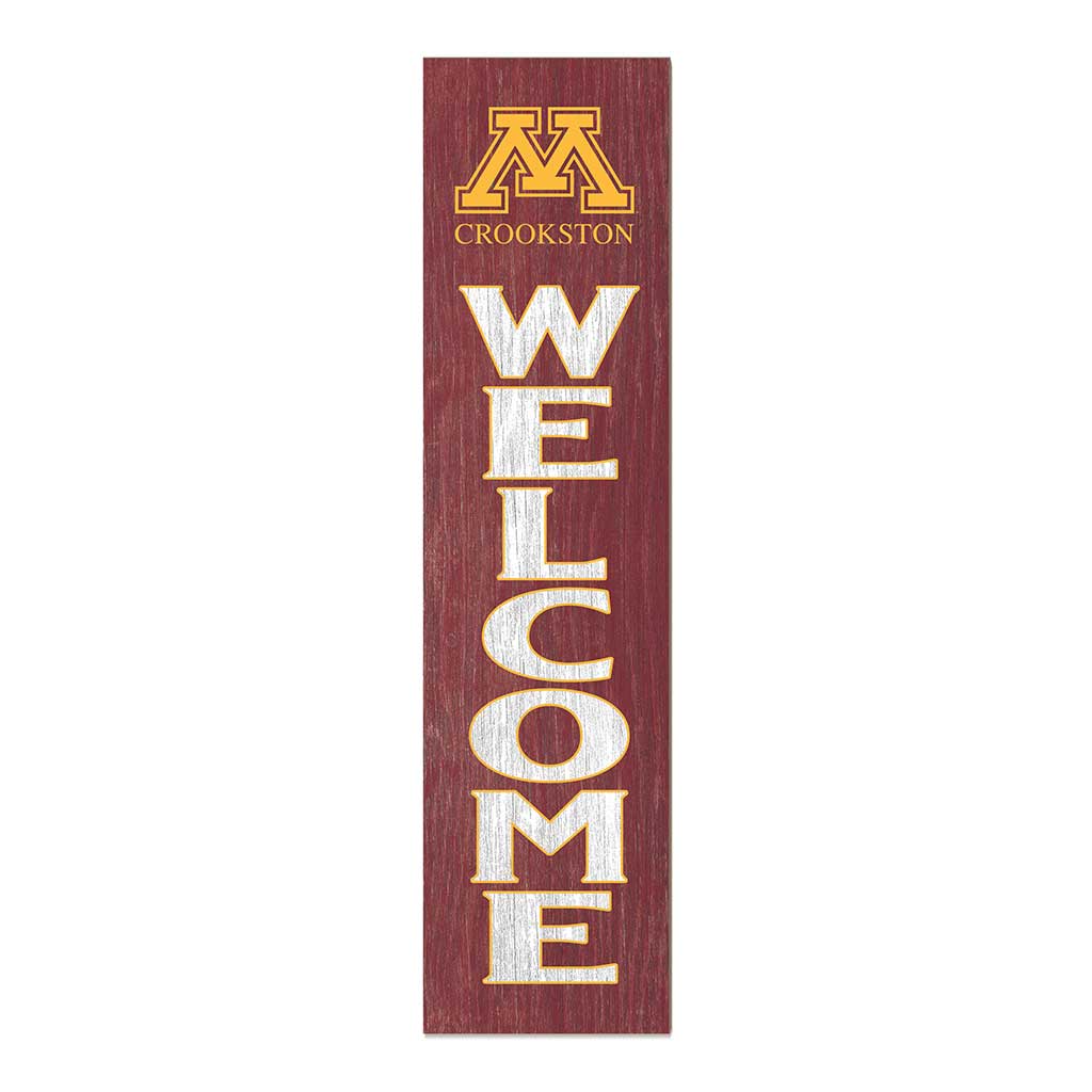 11x46 Leaning Sign Welcome University of Minnesota Crookston Golden Eagles