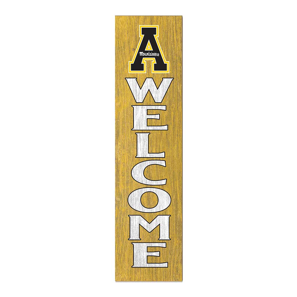 11x46 Leaning Sign Welcome Appalachian State Mountaineers