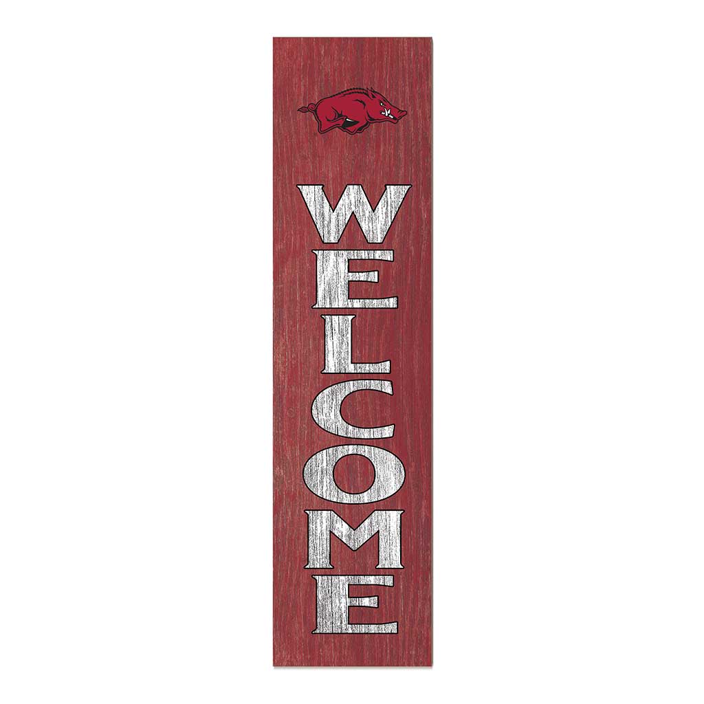 11x46 Leaning Sign Welcome Arkansas Razorbacks