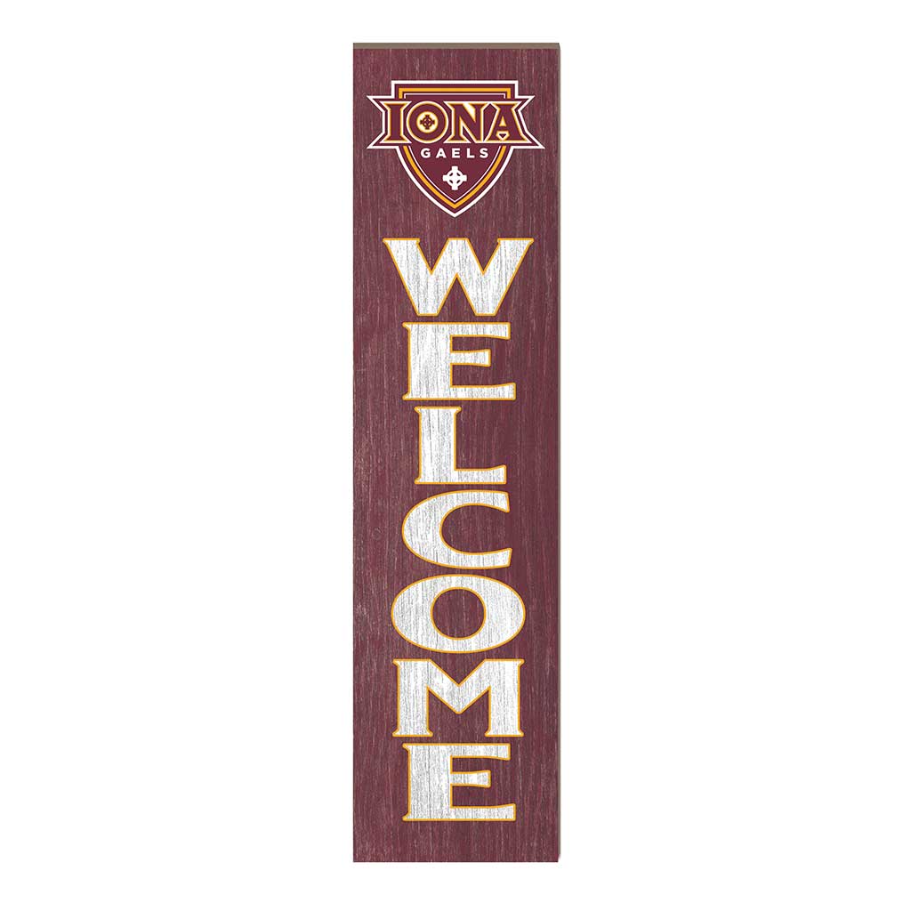 11x46 Leaning Sign Welcome Lona College Gaels