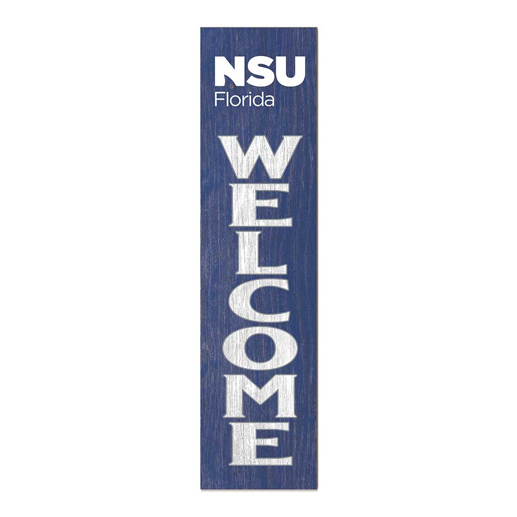 11x46 Leaning Sign Welcome Nova Southeastern University Sharks