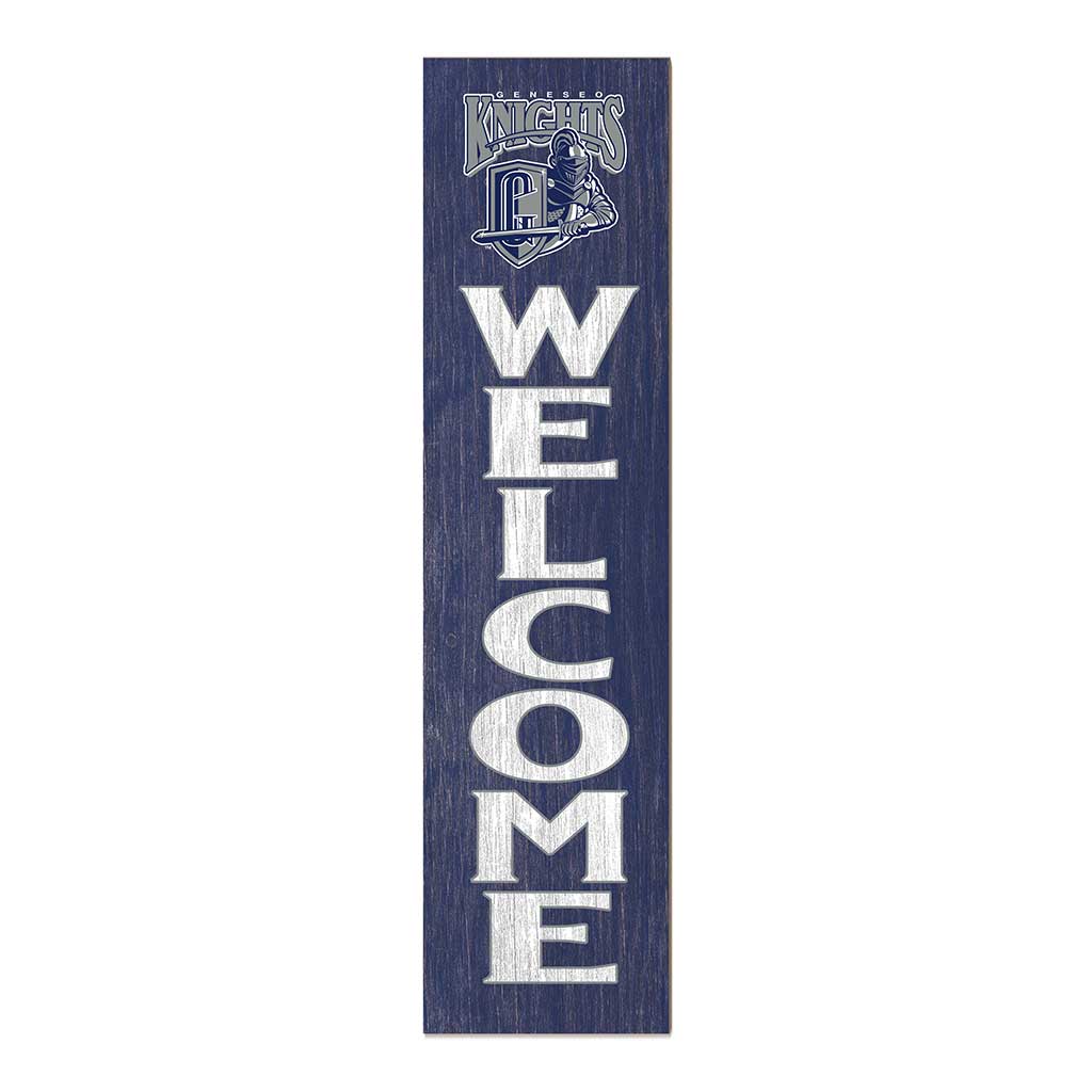 11x46 Leaning Sign Welcome Geneseo State University Knights