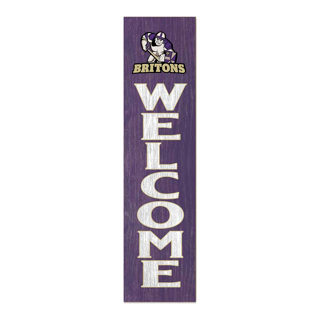 11x46 Leaning Sign Welcome Albion College Britons