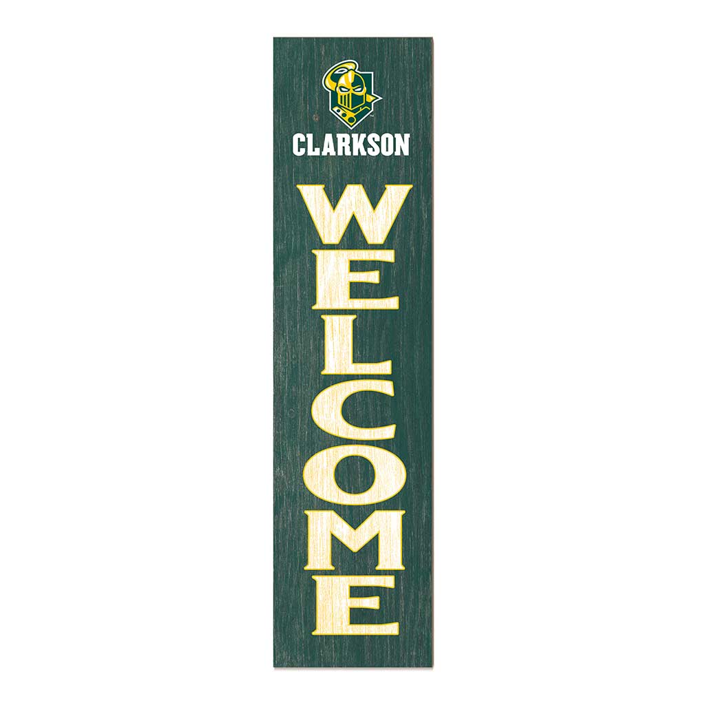 11x46 Leaning Sign Welcome Clarkson University Golden Knights