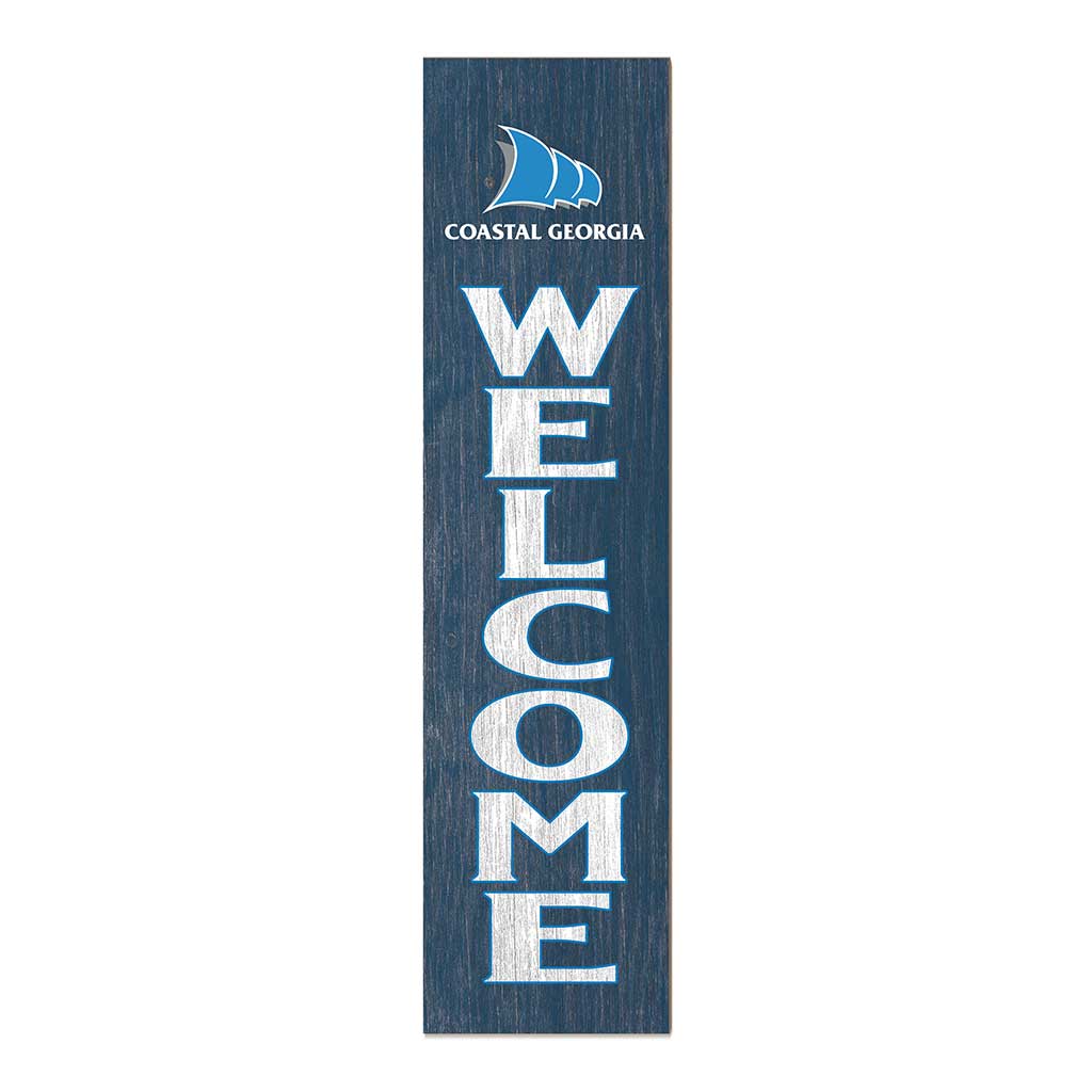 11x46 Leaning Sign Welcome College of Coastal Georgia Mariners