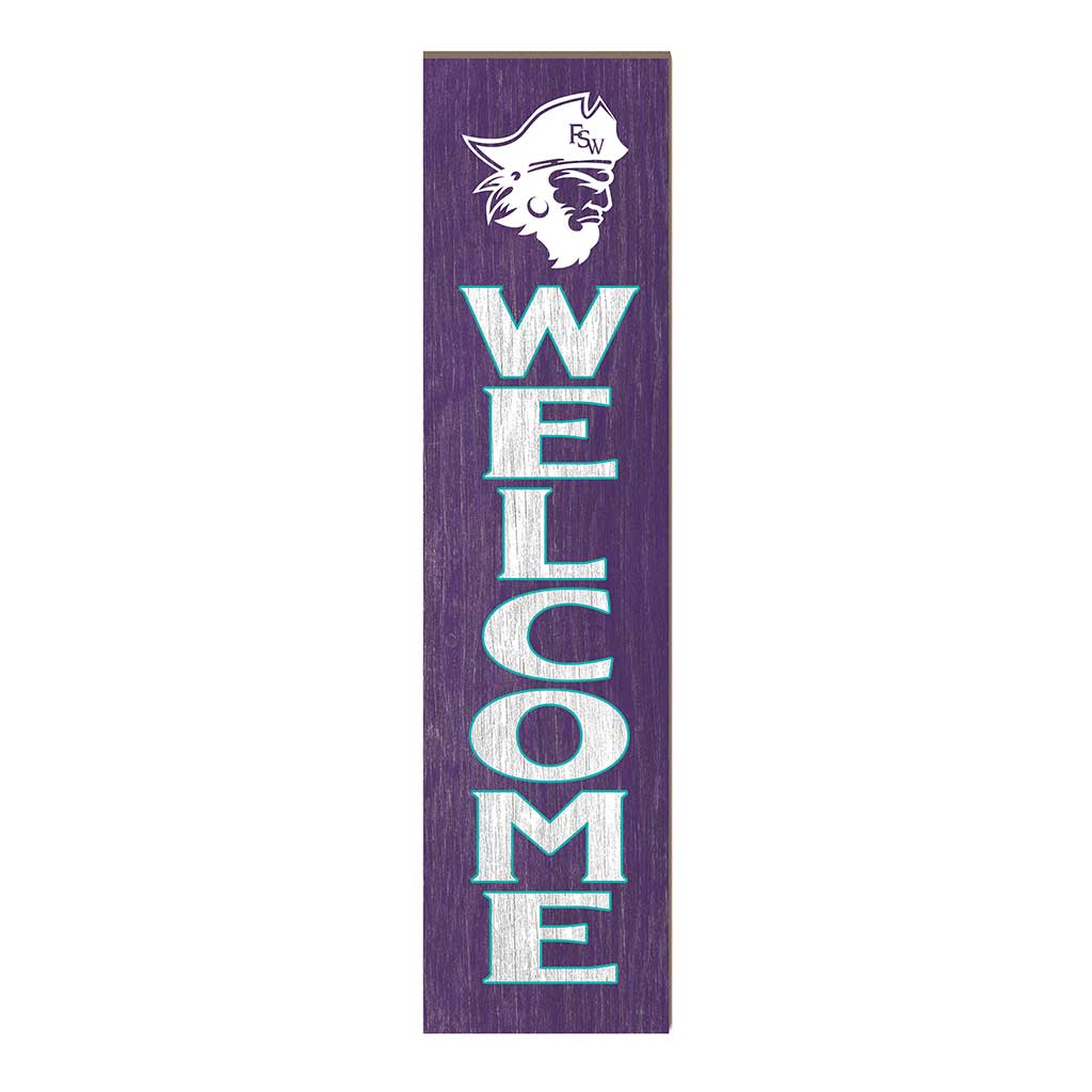 11x46 Leaning Sign Welcome Florida Southwestern State Buccaneers