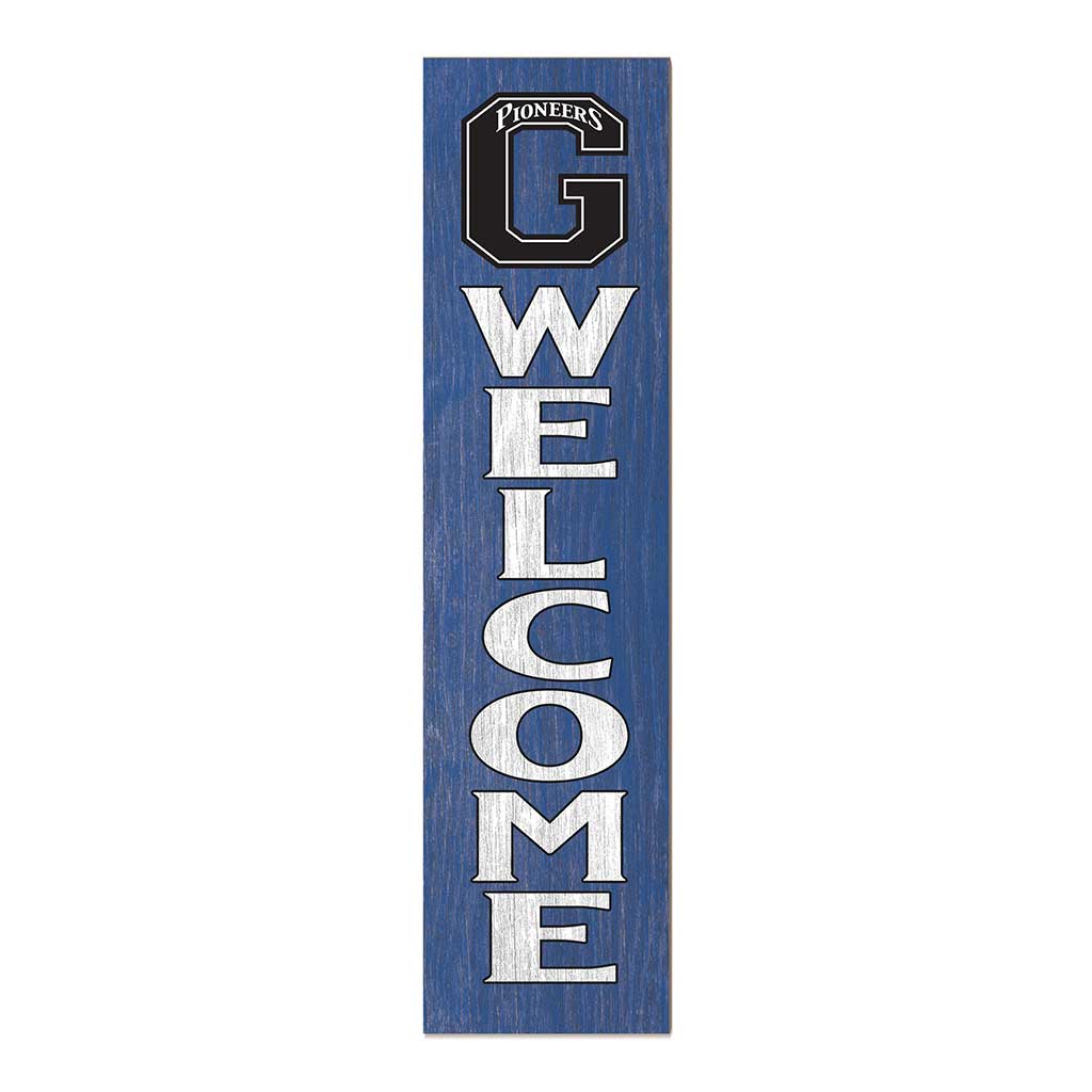 11x46 Leaning Sign Welcome Glenville State Pioneers