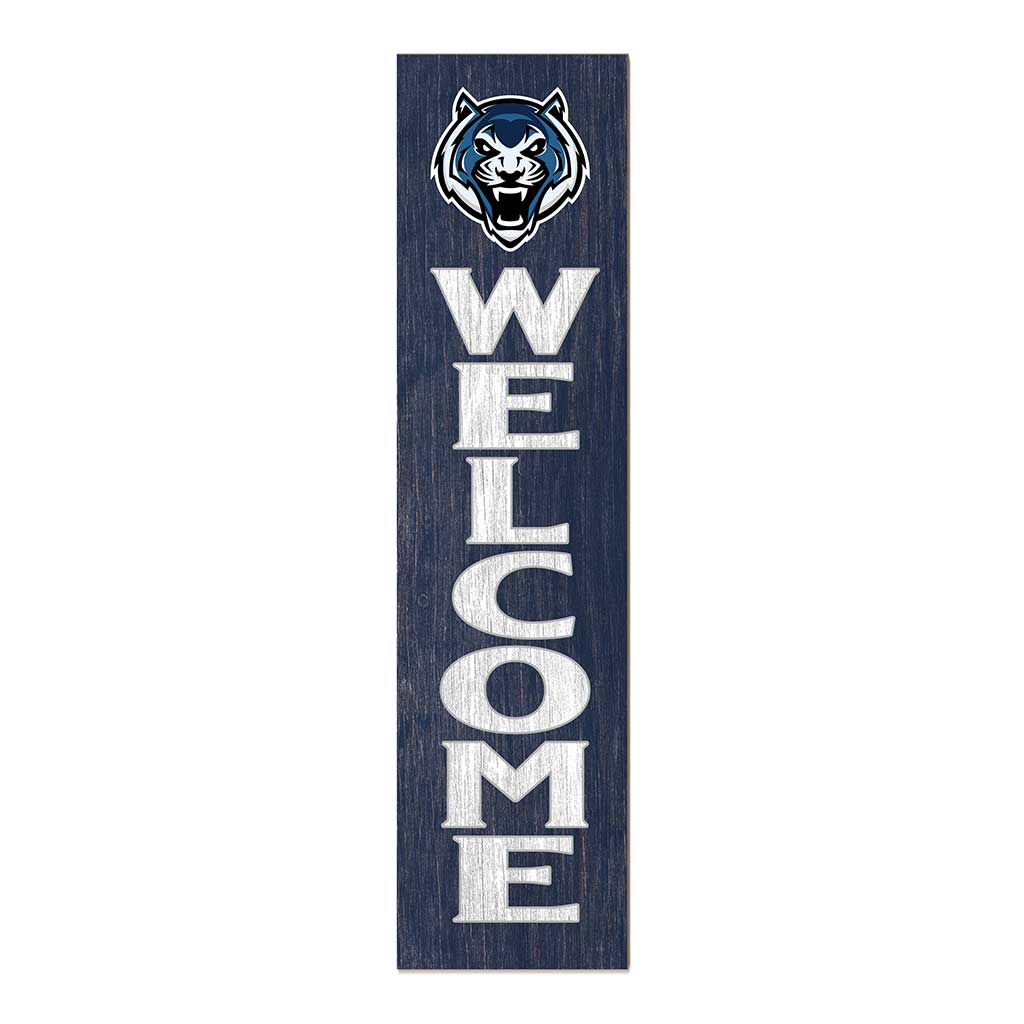 11x46 Leaning Sign Welcome Lincoln University Blue Tigers