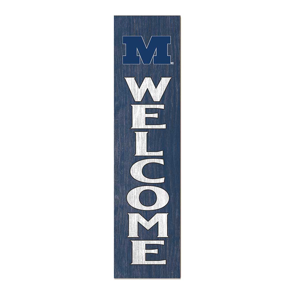 11x46 Leaning Sign Welcome Millikin University Big Blue