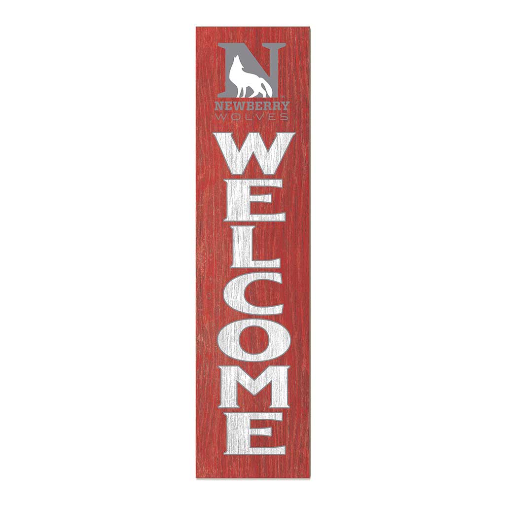 11x46 Leaning Sign Welcome Newberry College Wolves