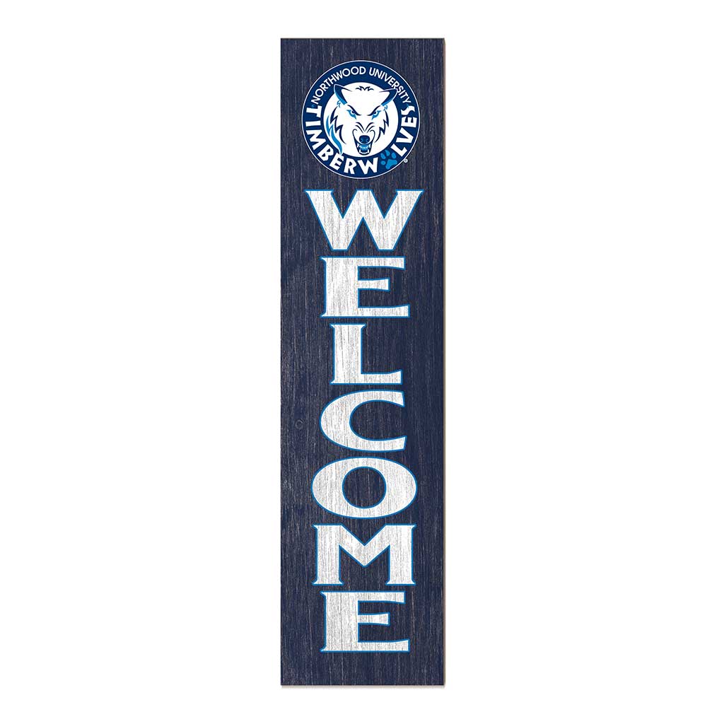 11x46 Leaning Sign Welcome Northwood University Wolves